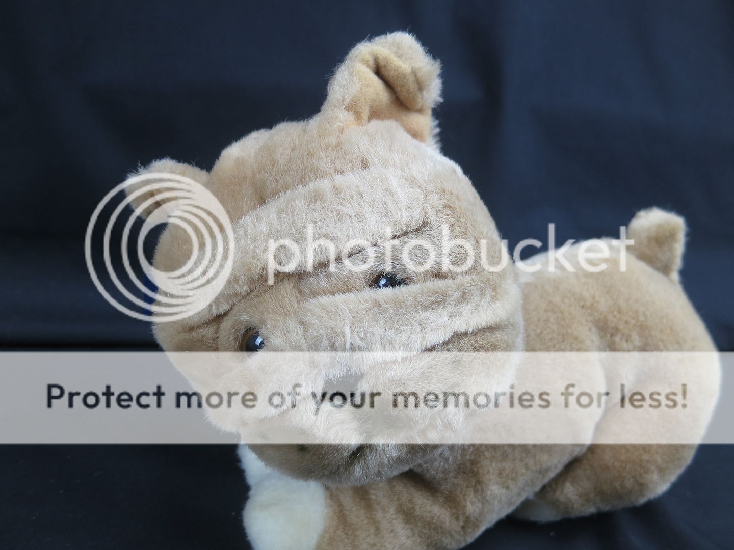 new vintage applause wrinkly puppy dog chinese shar-pei soft